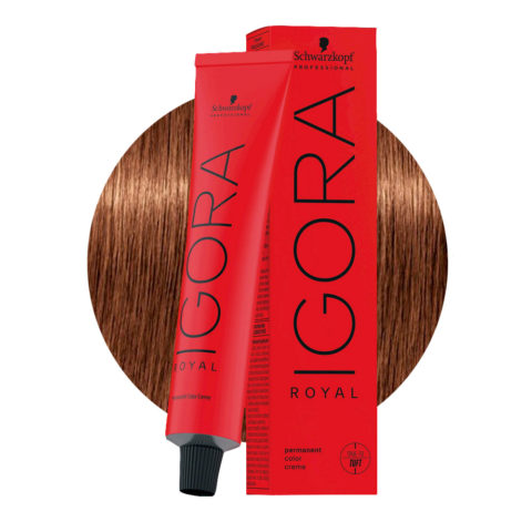 Schwarzkopf Igora Royal 7-57 Rubio Medio Dorado Cobre 60ml - coloración permanente