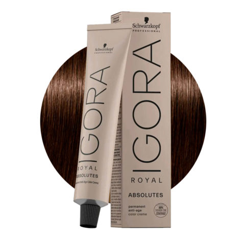 Schwarzkopf Igora Royal Absolutes 4-60 Marrón Medio Chocolate Natural 60ml - coloración permanente