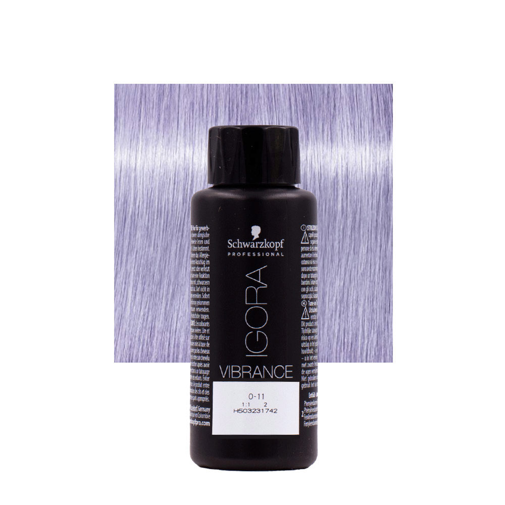 Schwarzkopf Igora Vibrance 0-11 Booster Cendrè 60ml - coloración Tone sobre Tone