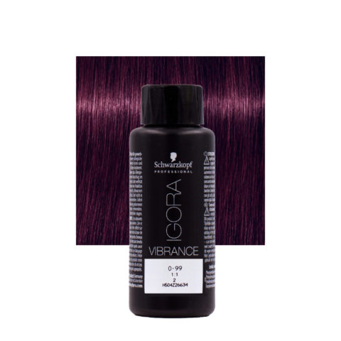 Schwarzkopf Igora Vibrance 0-99 Violeta Concentrado 60ml - coloración tono sobre tono