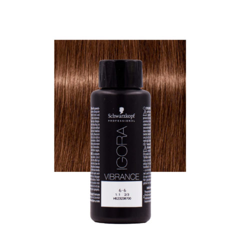 Schwarzkopf Igora Vibrance 6-6 Rubio Oscuro Chocolate 60ml - coloración tono sobre tono