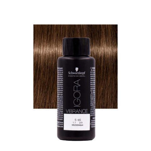 Schwarzkopf Igora Vibrance 5-65 Marrón Claro Chocolate Dorado 60ml - coloración tono sobre tono