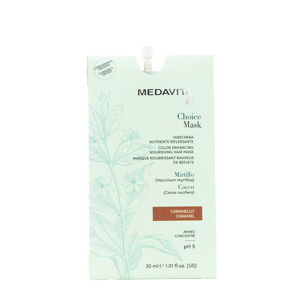 Medavita Lunghezze Choice Mask Caramel 30ml - mascarilla reflejos nutritiva caramelo