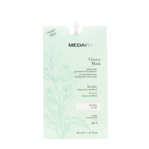 Medavita Lunghezze Choice Mask Clear 30ml  - mascarilla reflejos nutritiva neutral