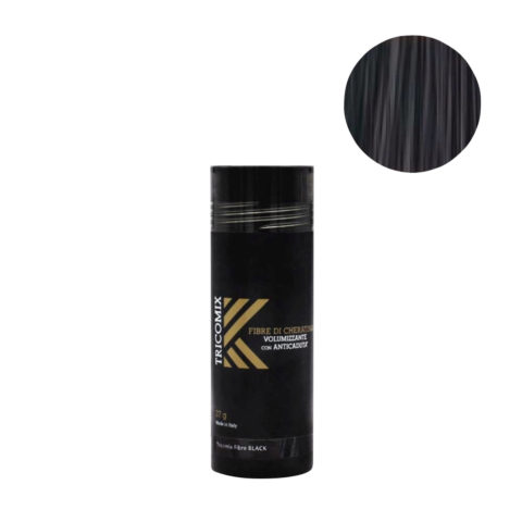 Fibre Black 27gr - Fibras De Queratina Con Efecto Voluminizador Y Anticaída Negro