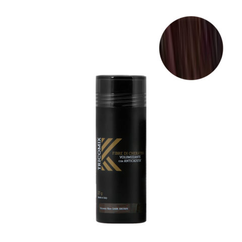 Tricomix Fibre Dark Brown 27gr - Fibras De Queratina Con Efecto Voluminizador Y Anticaída Castaño Oscuro