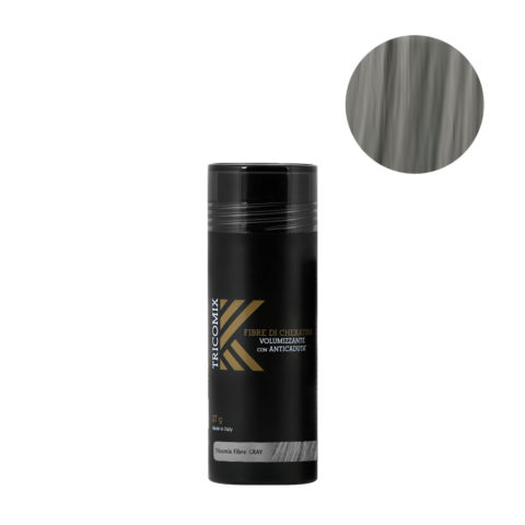 Tricomix Fibre Gray 27gr - Fibras De Queratina Con Efecto Voluminizador Y Anticaída Gris Medio