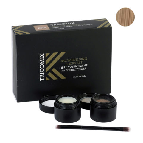 Brow Light Brown 1,2g + 2g - Fibras Voluminizadoras Para Cejas - Castaño claro