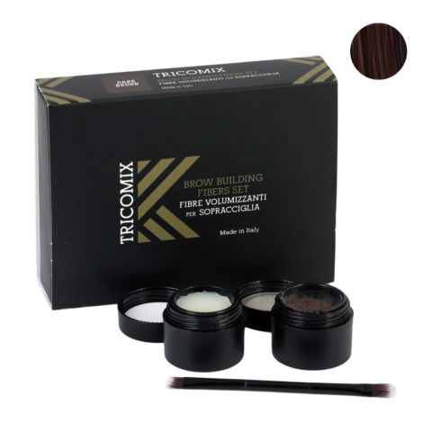 Tricomix Brow Dark Brown 1,2g + 2g - Fibras Voluminizadoras Para Cejas - Castaño oscuro