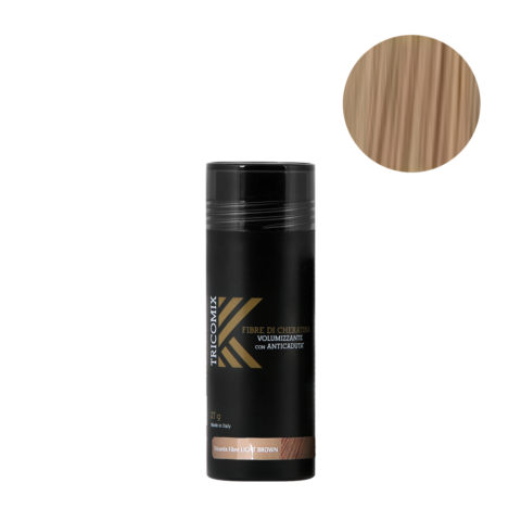 Tricomix Fibre Light Brown 27gr - Fibras De Queratina Con Efecto Voluminizador Y Anticaída Castaño Claro