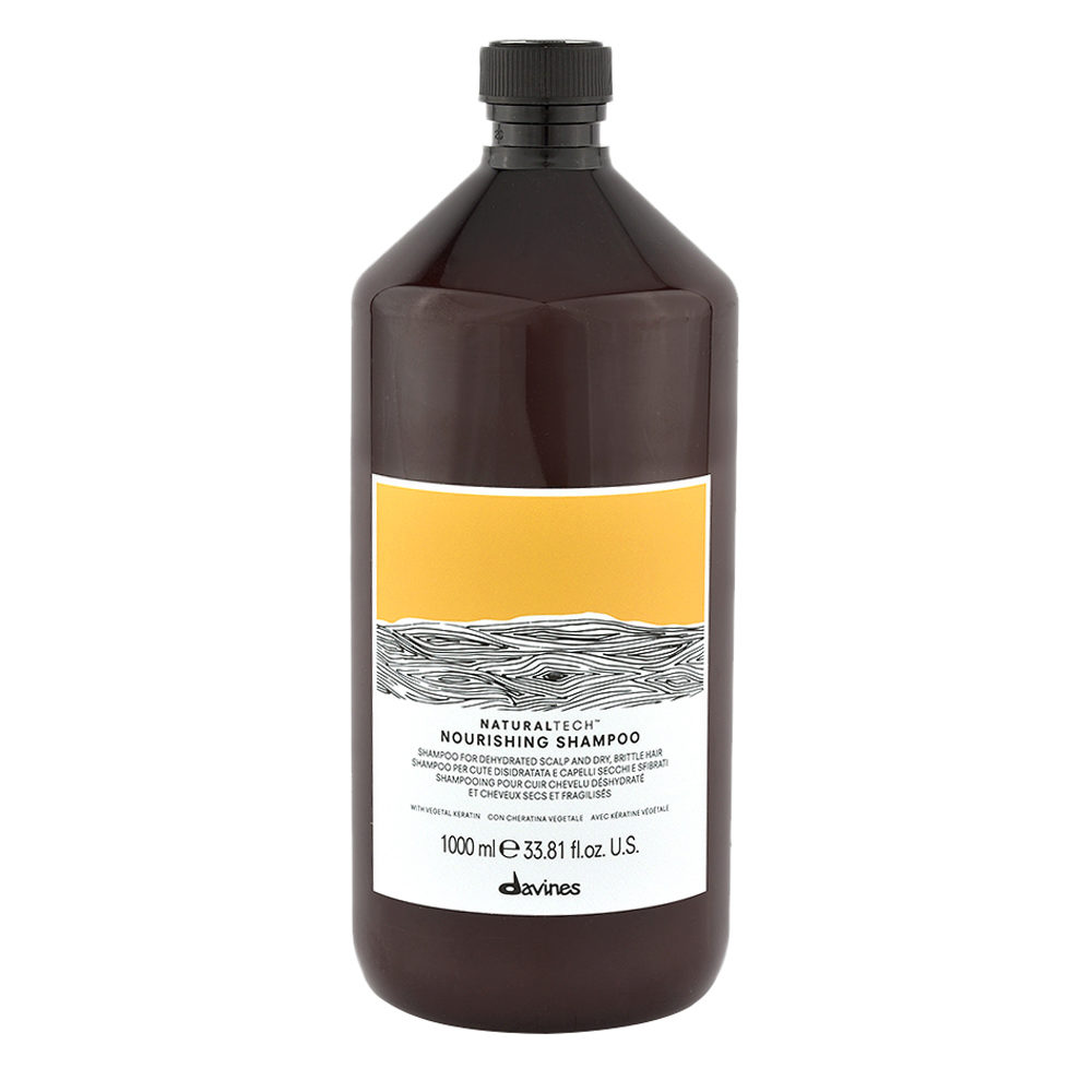 Davines Naturaltech Nourishing Shampoo 1000ml - champú nutritivo para cuero cabelludo y cabello secos