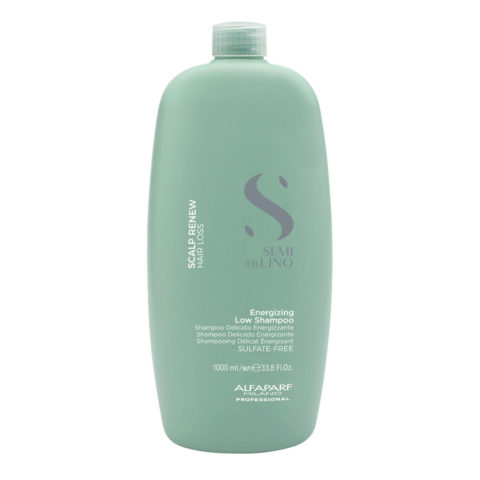 Alfaparf Milano Semi Di Lino Scalp Renew Energizing Low Shampoo 1000ml - champú energizante delicado