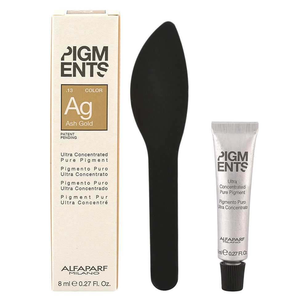 Alfaparf Milano Pigments Ag .13 Ceniza Dorado 8ml - pigmento ceniza dorado puro
