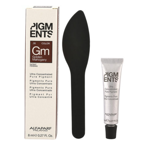 Alfaparf Milano Pigments Gm .35 Caoba Dorado 8ml - pigmento caoba dorado puro