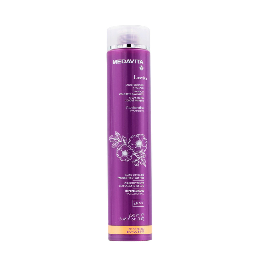 Medavita Luxviva Color Enricher Shampoo Beige Blond 250ml  - champú potenciador de color
