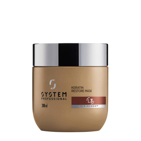 System Professional LuxeOil Mask L3, 200ml - Mascarilla de Queratina para Cabello Danado