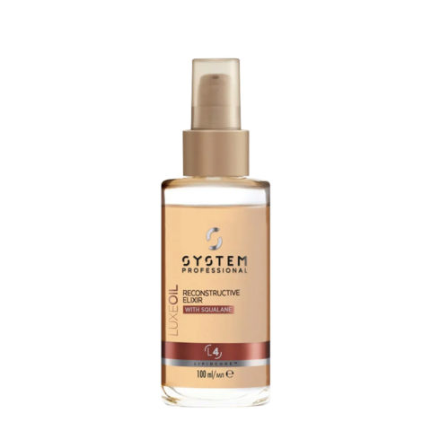 System Professional LuxeOil Elisir L4, 100ml - Aceite de Queratina para Cabello Danado