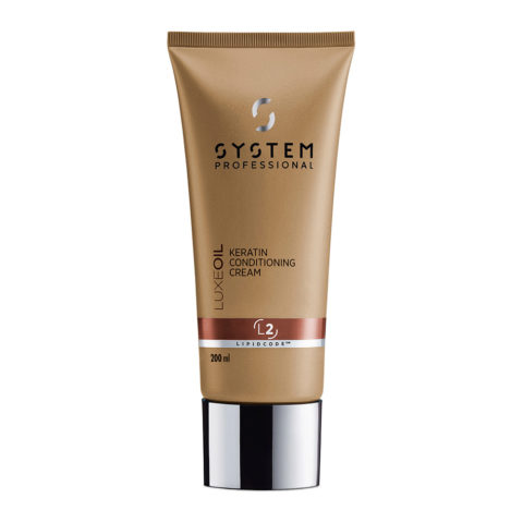 System Professional LuxeOil Conditioner L2, 200ml - Acondicionador Fortalecedor para Cabello Dañado