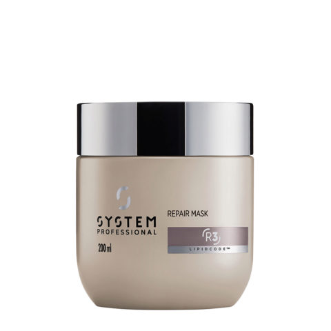 System Professional Repair Mask R3, 200ml - Mascarilla Fortalecedora para Cabello Dañado