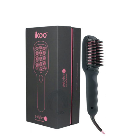 Ikoo E - Styler Jet Beluga Black - Cepillo de Viage Calentada