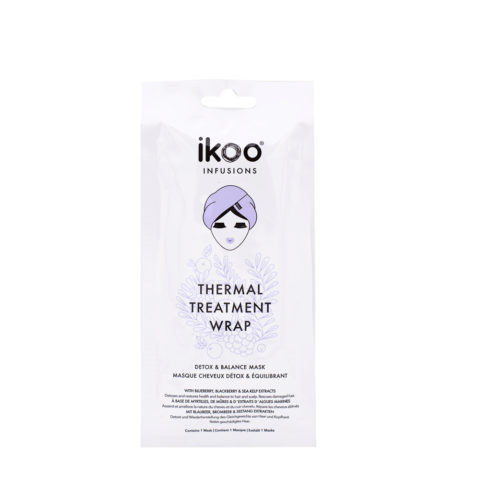 Ikoo Thermal treatment wrap Detox & balance mask 35g - mascarilla purificadora equilibradora