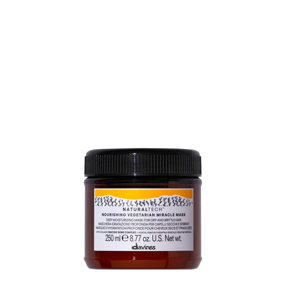 Davines Naturaltech Nourishing Vegetarian Miracle Mask 250ml - mascarilla extra hidratante para cabello seco y dañado