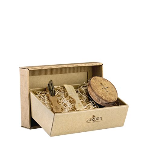 Gordon Kit de cepillo y peine para barba y bigote