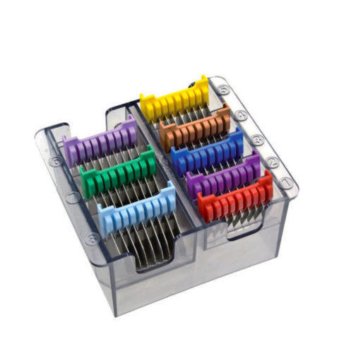 Wahl/Moser Set 8 Rialzi Acciaio - Wahl/Moser Juego de 8 Peines en acero