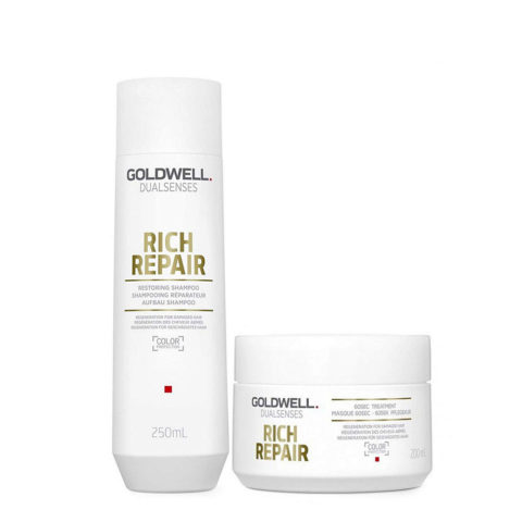 Goldwell rich repair Shampoo 250ml and Mask 200ml for damaged hair