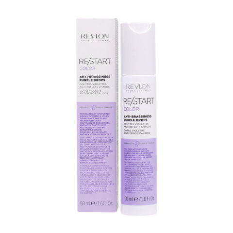 Restart Color Anti Brassiness Purple Drops 50ml - Suero Anti-Amarillento