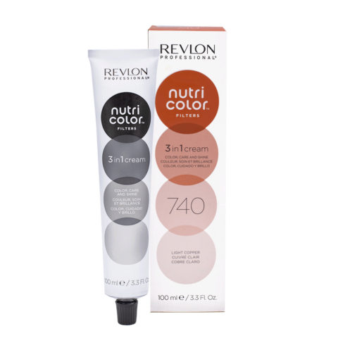 Revlon Nutri Color Creme 740 Cobre claro 100ml - Mascara Color