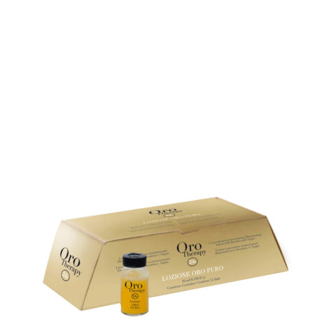 Fanola Oro Therapy Ampollas reestructurantes Pure Gold Para Todo Tipo de Cabello 12x10ml