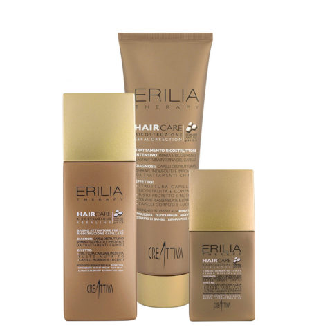 Creattiva Erilia kit Reparaciòn Shampoo 250ml Masck 300ml Balsamo Spray 150ml