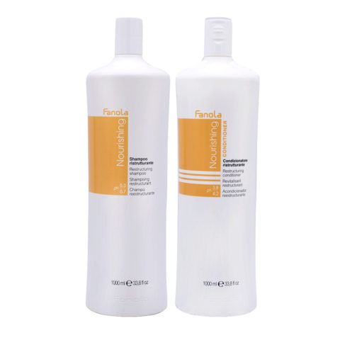 Nutri Care Champú 1000ml y Acondicionador 1000ml Reestructurante Cabello Dañado