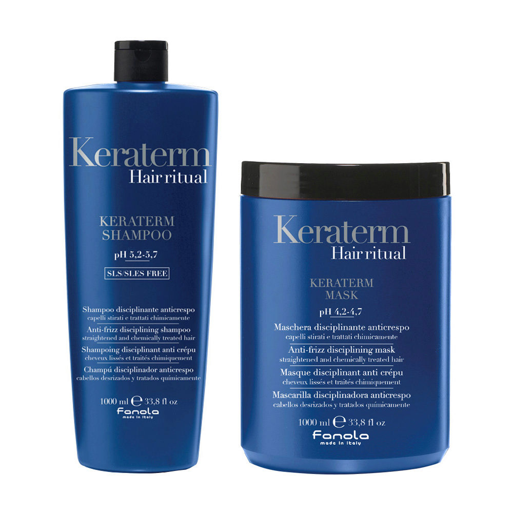 Fanola Keraterm Anticrespo Champú 1000ml Mascarilla 1000ml