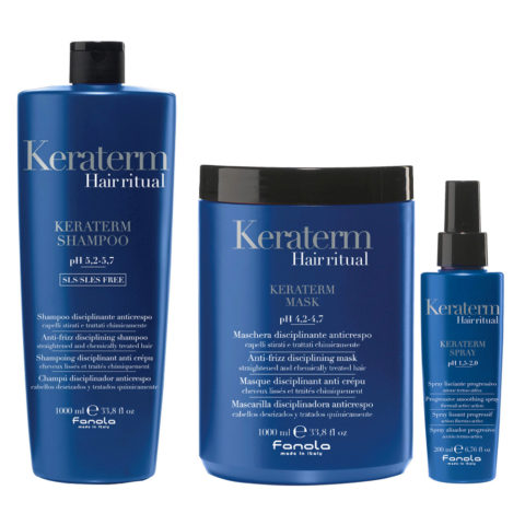 Keraterm Anticrespo Champú 1000ml Mascarilla 1000ml Spray 200ml