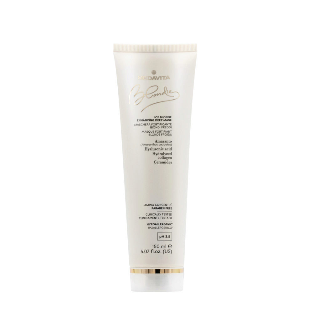 Medavita Blondie Ice Blonde Enhancing Deep Mask 150ml - mascarilla potenciadora de reflejos rubios fríos