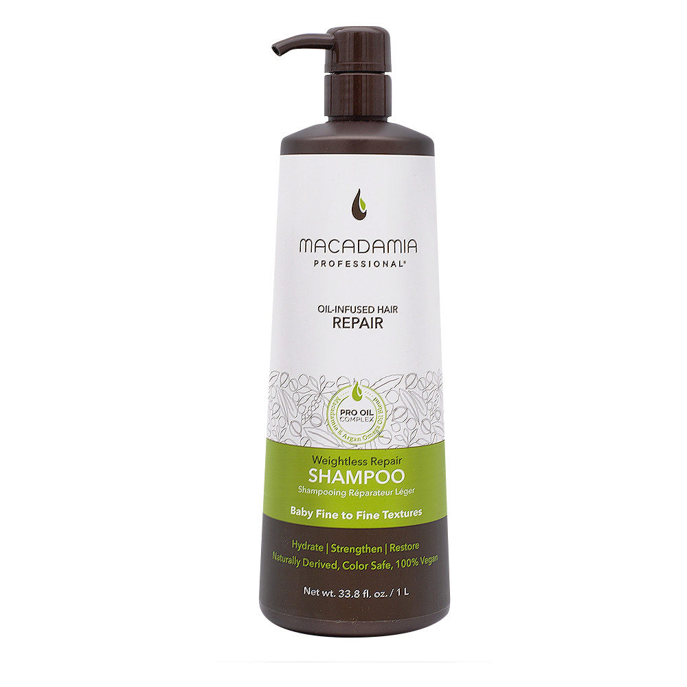 Macadamia Weightless Repair Shampoo 1000ml - Champù hidratante ligero