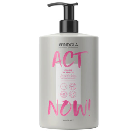 Indola Act Now! Color Shampoo per Capelli Colorati 1000ml