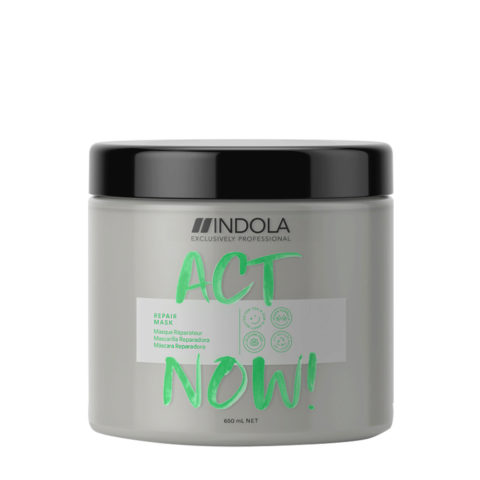 Indola Act Now! Mascarilla Reparadora para Cabello Dañado 650ml