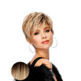 Hairdo Sweet Pixie Peluca rubia clara con raíz marrón