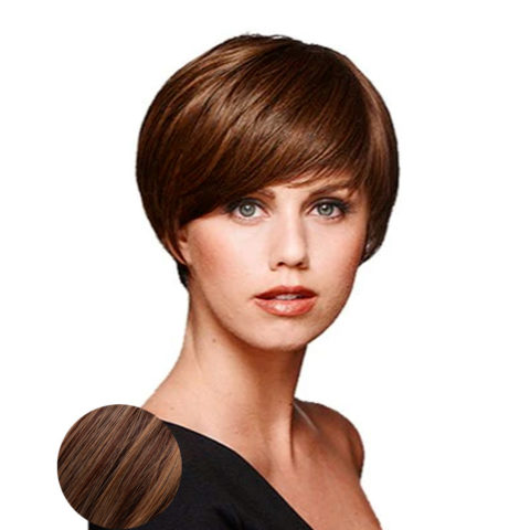 Hairdo Short & Sleek Peluca marrón rojizo claro