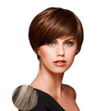 Hairdo Short & Sleek Peluca rubia ceniza clara con raíz marrón RL19/23SS