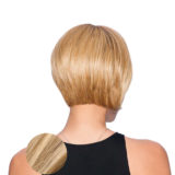 Hairdo Peluca de pelo rubio claro en capas Bob con raíz marrón
