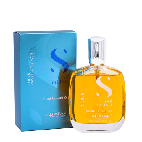 Alfaparf Milano Semi di Lino Curls Multi Benefit Oli 100ml - aceite hidratante para cabello rizado