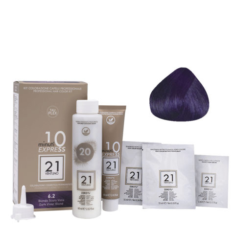 Professional Hair Dyeing Kit 6.2 Rubio Oscuro Violeta