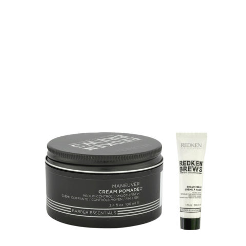 Redken Man Kit Cera para el cabello de fijación media 100 ml y crema de afeitar 30 ml