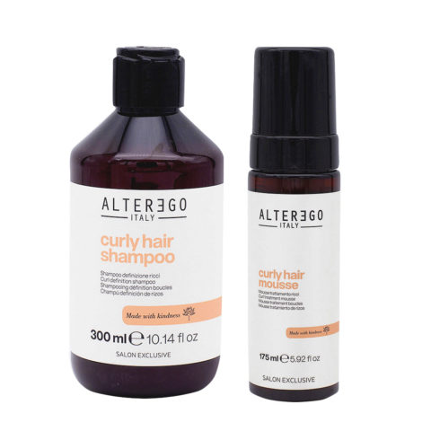 Alterego Set Champú Cabello Rizado 300ml y Espuma 175ml