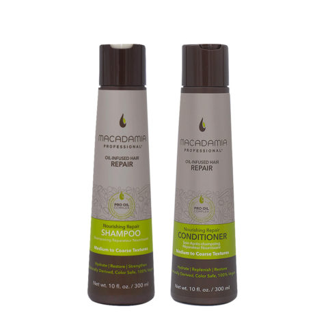 Macadamia Set Cabello Dañado 300ml Champú y Acondicionador 300ml