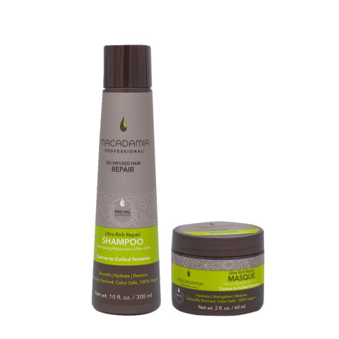 Macadamia Pelo Dañado Y grueso Champù 300ml Y Mascarilla 60ml